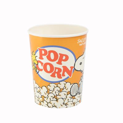 China Handmade Custom Cartoon Logo Popcorn Ice Cream Packing Cup for sale