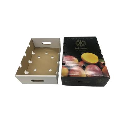 China Recyclable Custom Logo Cardboard Shipping Box Rigid Banana Box for sale