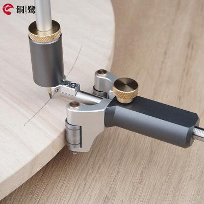 China KEGRET Aluminum Wood Scribe + Stainless Steel Marking Tool Wheel Measure Scribe Adjustable Linear Arc Dual Function Scriber Mark Scraper Line Drawing Tool for sale