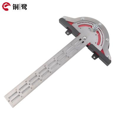 China KEGRET Stainless Steel Inch Woodworking Scriber Measure Marking Ruler Aluminum Steel Measuring Framing Tool Multifunctional Woodworkers Sharpen Ruler for sale