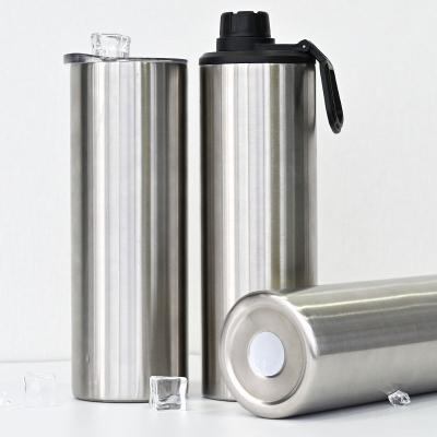 China Free Shipping Business 20oz 30oz Sublimation Blank Stainless Steel Tumbler With Duo Skinny Straight Lids for sale