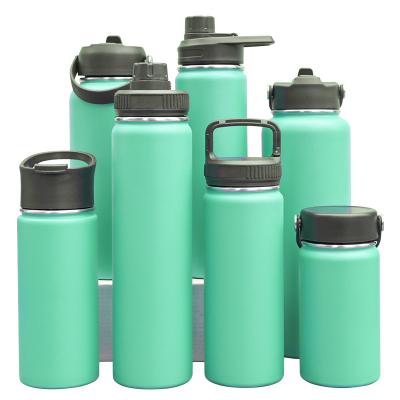 China Business 750ml Double Sports Flask Reusable Water Bottles Drink Wall Insulated Stainless Steel Water Bottles for sale