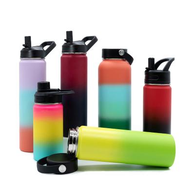 China Business 750ml Double Wall Insulated Drink Sport Flask Water Bottles Reusable Glass Water Bottle for sale