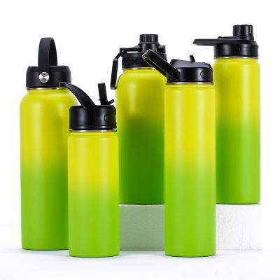 China Business Flip Double Wall Lid Wide Mouth Insulated Vacuum Stainless Steel Thermal Water Bottle With Custom Logo for sale