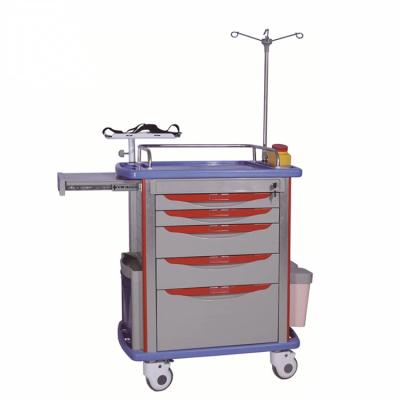 China ABS Modern Medical Emergency Furniture Hospital Medical Trolley For Hospital Use Medicine Trolley Trolley for sale