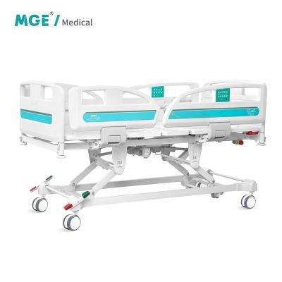 China Wholesale Modern 5 Function Medical Equipment For Patient Stainless Steel Adjust Foldable Electric Hospital Bed Manufacturers MG-E-011 for sale