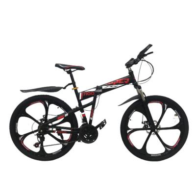 China High Quality 21 Speed ​​Sport Adult Student Folding Shock Absorbing Bicycle 26 Inch Carbon Steel Bicycle MTB Mountain Bike for sale