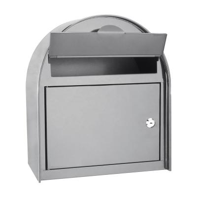 China Punctual Delivery & High Quality Custom Construction Metal Mail Boxes Modern Style Steel Aluminum Cladding Letter Receiving Mailbox for sale