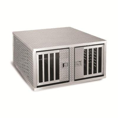 China Breathable Heavy Duty Metal Big Dog Kennel Pet Transport Aluminum Outdoor Carrier Breeding Veterinary Large Animal Cage For Sale for sale