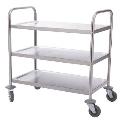 China Punctual Delivery & Wholesale High Quality Multi-layer Drinks Trolley Low Price Hotel Trolley Room Service Hand Cleaning Car for sale