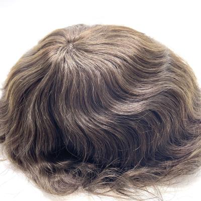 China Factory Direct 04mm-06mmPU Hair Toppers Man Wig PU Skin Silk Low PU Hair Removal à venda