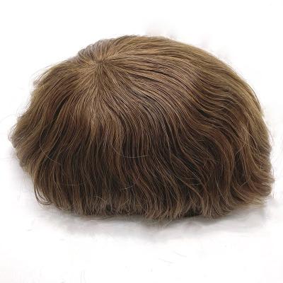 中国 top 04mm-06mmPU selling cheap lace hair men hairpiece men remy hair toupee 販売のため