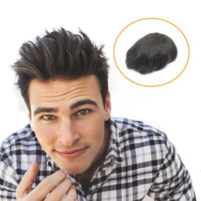 China 0.04mm-0.06mmPU Frontal Wholesale Sellers Invisiblem Hari Full Coat Pu Toupee Silicon 100% Human Skin Accessories for sale