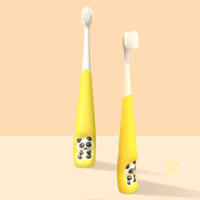 China High Quality Children Baby Toothbrush Sanxiao Smiclean Cartoon Children Panda Toothbrush for sale