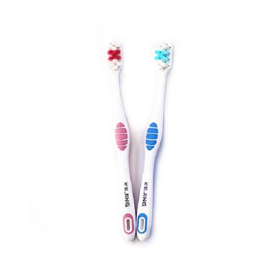 China Multiple Color Options Design Classic Soft Tapered Bristle Adult Toothbrush With Customized Color for sale