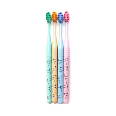 China OEM Soft Bristle 0.12 Mm High Quantity Adult Toothbrush With Logo Customized for sale