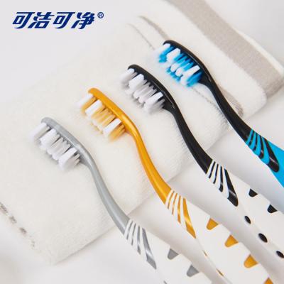 China Clean Teeth Deep Lines Plastic Adult Full Care Tapered Gum Bristle Toothbrush Super Clean Massager Toothbrush for sale