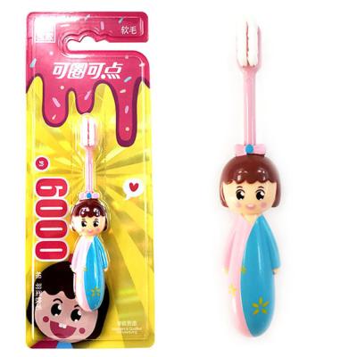 China Kids Soft Toothbrush Best Customized Cute Girl Cartoon Shape Super Soft Kids Toothbrush For Home Use for sale