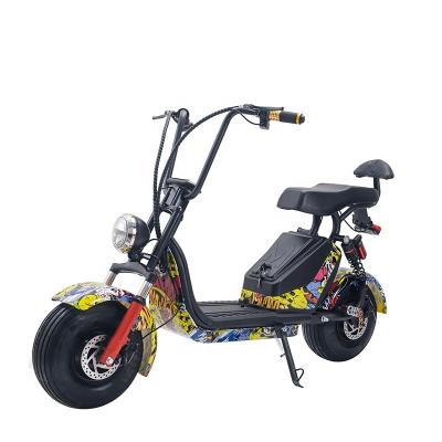 China 1000w 48v12ah/20ah lithium battery adult electric scooter mini citycoco children unisex foldable fat tire for sale