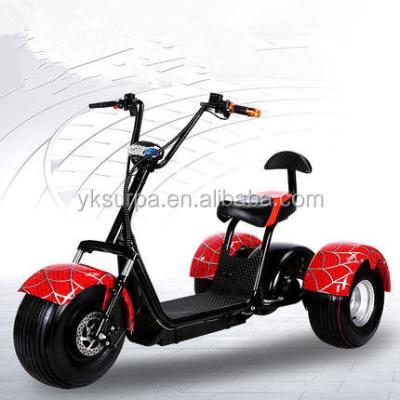 China Surpa 800w1000w60V double suspension three wheel scooter mobility scooter electric citycoco/seev/woqu/escooter 18*9.5inch for sale