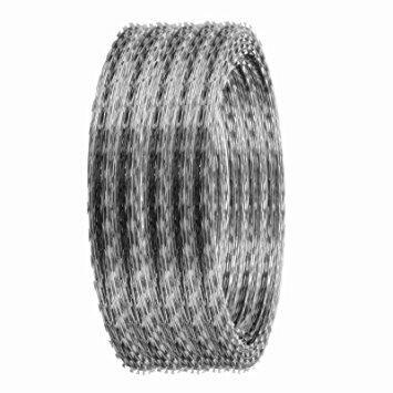 China Protective Manufacturers Hot-selling Model BTO-22 Zinc Coat 10m Thick High Strength Hot Galvanized Snake-Bully Razor Barbed Wire for sale