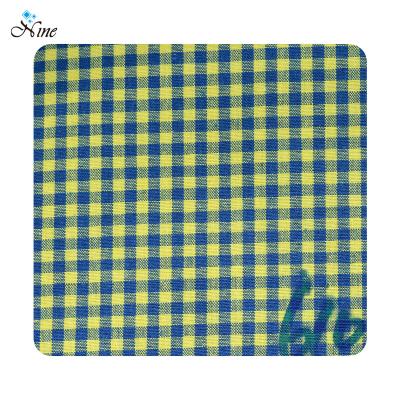 China Breathable Polyester 600D 2000mm Waterproof Yarn Dyed School Uniform Textiles Brushed Shirt Fabric Yarn Dyed Gingham Check Fabric For Cloth for sale