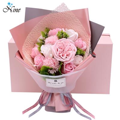 China Austin Soap Rose Gift Box Valentine's Day Gift Simulation Bouquet Christmas Gift Soap Flower for sale