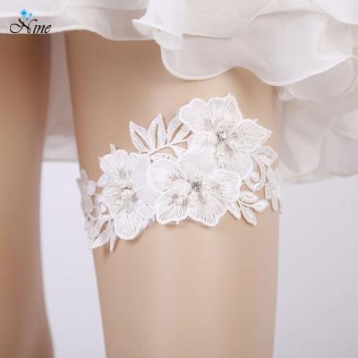 China Gift New Arrival Wholesale Personalized Wedding White Lace Bridal Supply Garte for sale