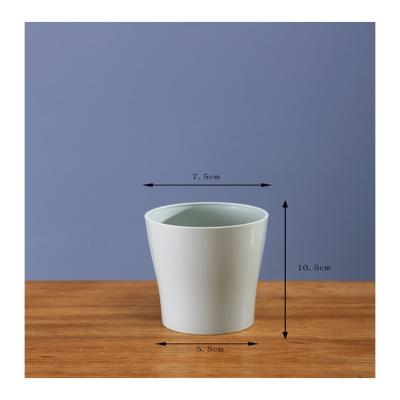 China Customizable Coffee Plastic Cup Minimalist Special Hot Sale White Mug for sale