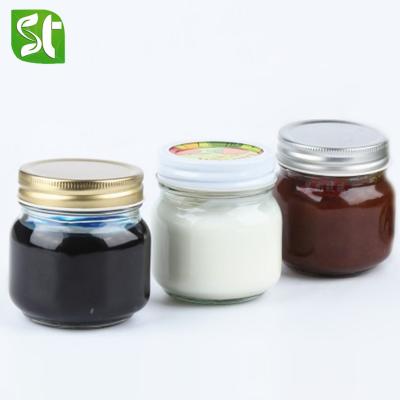 China 4oz 120ml 250ml Mini Mason Jar Storage Glass Tumbler Glass Beverage Stored With Airtight Cork Lid for sale