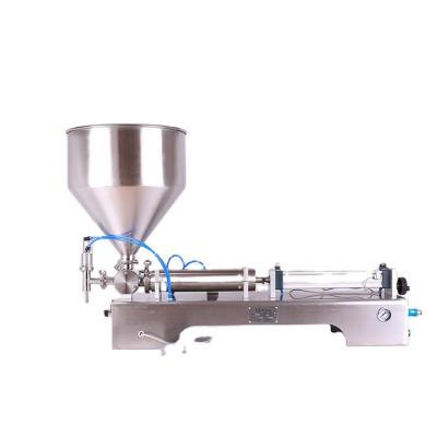 China Pneumatic Semi-automatic Food Stainless Steel Milk Bottle Filling Machine Honey Jar Filler Machine for sale