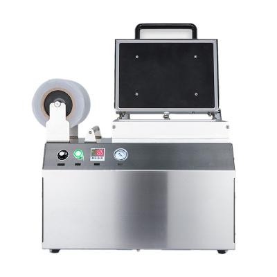 China Semi-automatic Meat/Poultry/Seafood Food Tray Sealer Packaging Machine With Skin Pack for sale