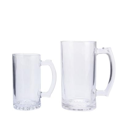 China Eco-Friendly 330ml 16 Ounce 800ml 1.5 Liter Drinking Glass Cup Beer Mug Glass for sale