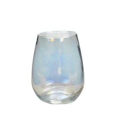 China Wholesale Food Safe Elegant Handmade Crystal Stemless Crystal Stemless Wine Glass for sale