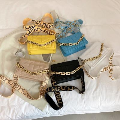 China High Quallity Ringer chain small square bag simple fashion ladies shoulder crossbody bag cheap women hand bag for sale