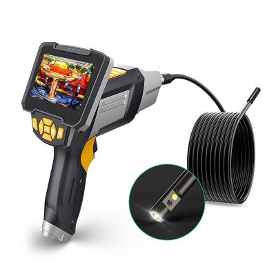 China New Model 112-2 Dual Lens Digital Endoscope 8MM Industrial Waterproof/Waterproof 4.3inch HD Endoscope 5m LCD Video Inspection Camera for sale