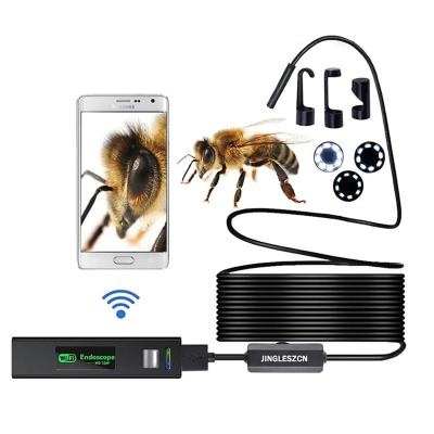 China Waterproof/Waterproof 1200P HD WIFI Borescope Camera IP68 Waterproof Snake Camera 8mm with 8LED Borescope for IOS Android PC Mini Camera 1M for sale