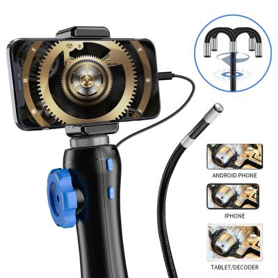 China Waterproof / Weatherproof Wifi Two-way 180 degree steering endoscope camera 6.5mm borescope camera USB industrial endoscope for Android and iPhone Tablet for sale