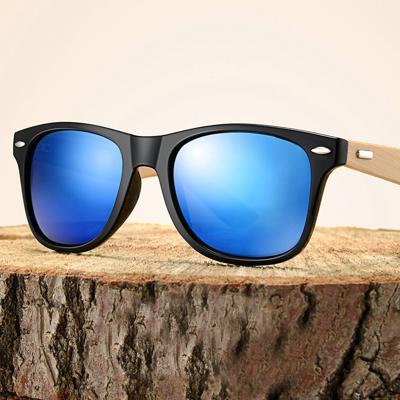 China 2021 Vintage Sun Glasses NX1501 Bamboo Men's Wooden Sunglasses Rectangular Wood Glass With Packing for sale