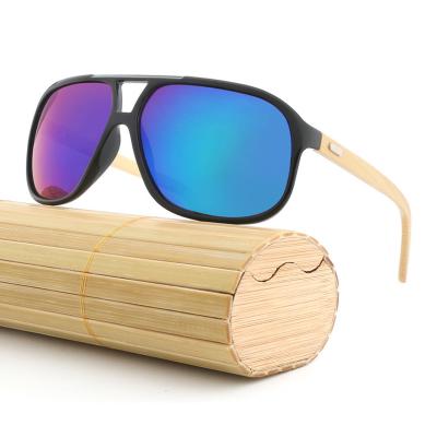 China Custom Fashion Sun Glasses NX1524 Unique Sun Protect Shade Wood Frame Bamboo Sunglasses for sale