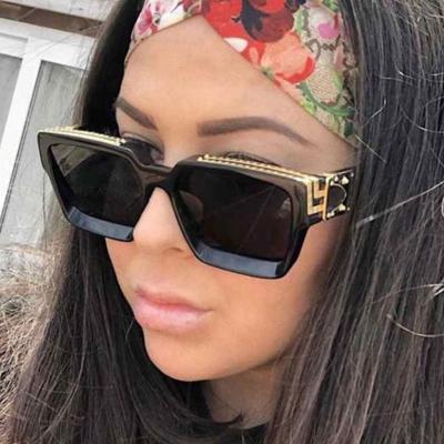 China Fashion Clear Sunglasses Nx1688 Square Frame Sun Glasses Men Oversized Rectangular Sunglasses For Ladies 2021 for sale