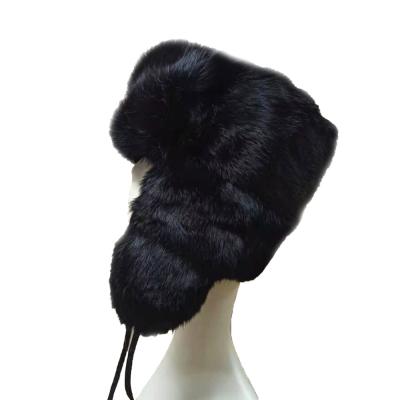 China High Quality Outdoor Unisex Warm Winter Earflap Rabbit Fur Trooper Whole Hat Wholesale Comfortable Warm Thick Low Price for sale