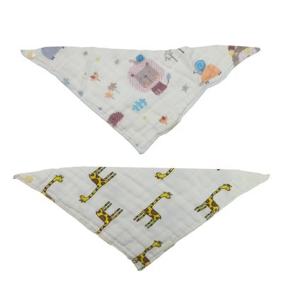 China Adjustable Factory Price Triangle Washable Baby Bandana Drool Wholesale Custom Feeding For Babies Bibs for sale