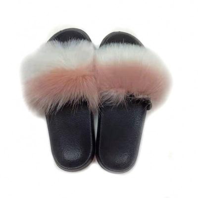 China New Fashion Trend Color Autom Woman Winter Slippers Cheap Comfortable Premium Embellished Fluffy Indoor Bright Fur for sale