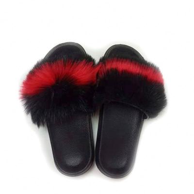 China Wholesale Hot Plush Luxury Fashion Trend Sale Faux Fur Platform Outdoor Premium Fluffy Slippers for sale