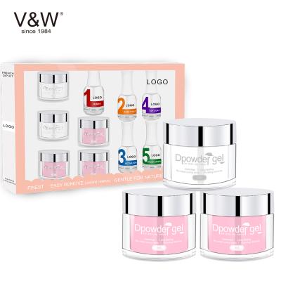 China Quick Dry French Dip Acrylic Dip And Liquid Nail Art Kit French Dip And Liquid Best Quality White /pink/nude VW Powder Nail DIY Personal Nail Art for sale