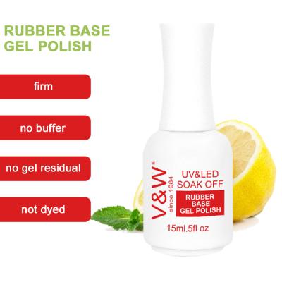 China UV Rubber Gel Nail Polish Base Gel Rubber Base Coat Rubber Base Coat For Nail Beauty Gel Rubber Polish for sale