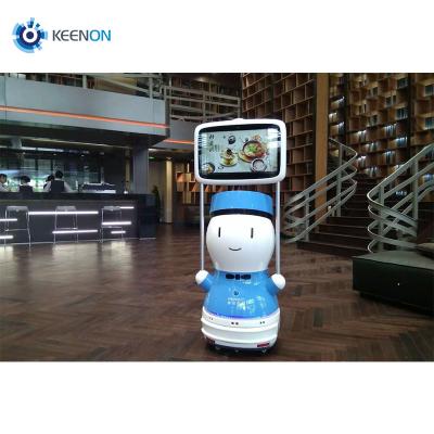 China Intelligent Hospitality Shopping Service Reception Robot Reception Height Catering Human Robot for sale