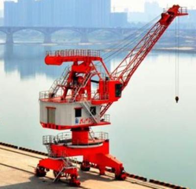 Cina Marine Barge Mounted Crane High Lifting Capacity 5t To 40t in vendita