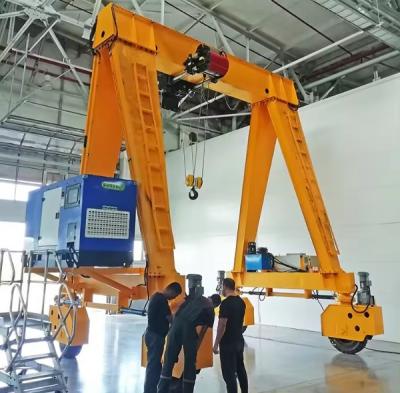 China Safe Lifting Mobile Gantry Cranes In Workshop Or Yards en venta